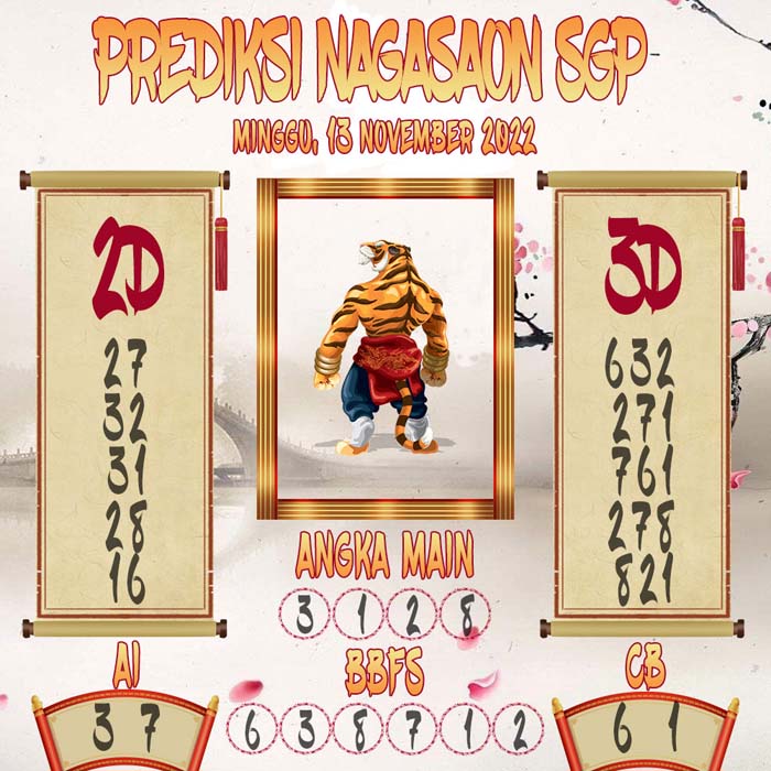 Prediksi SGP Nagasaon Minggu 13 November 2022